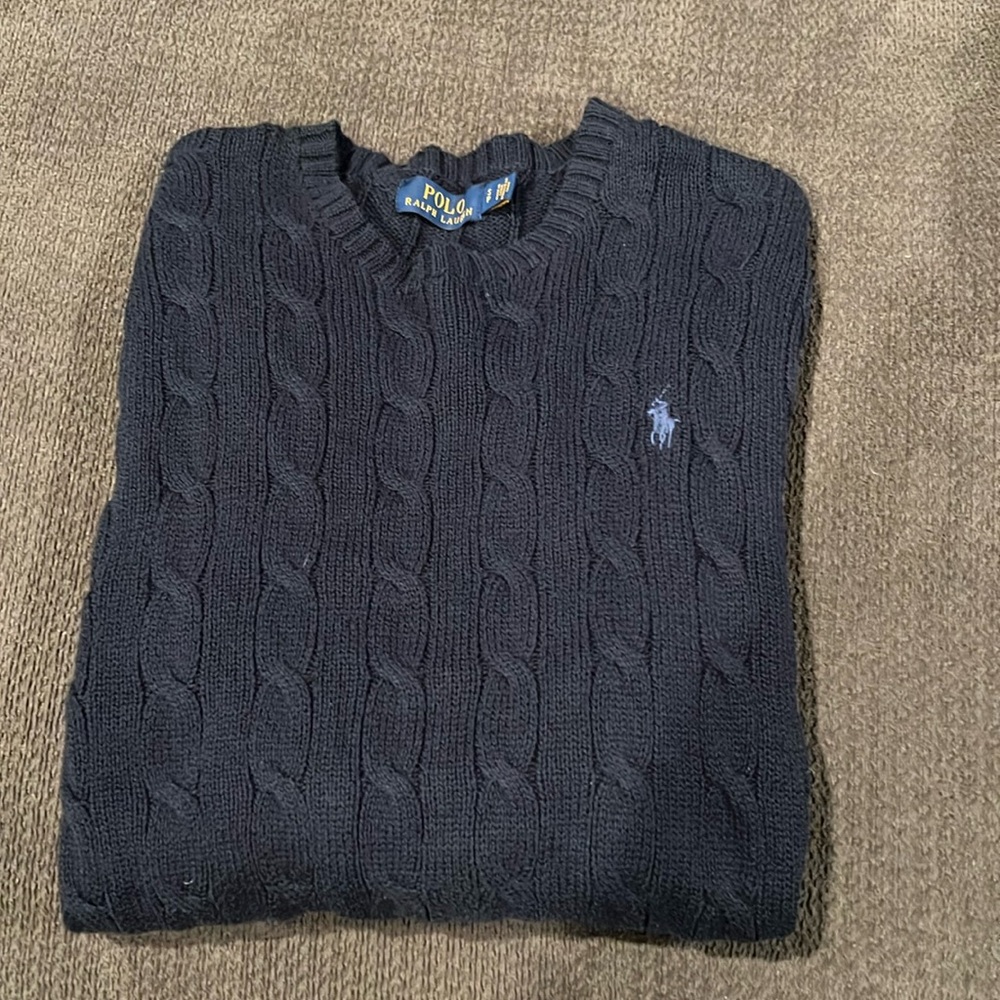 Ralph Lauren polo sweater.